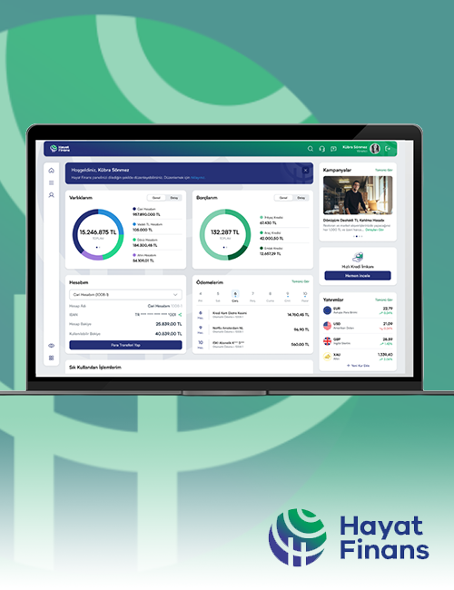 Kurumsal müşterilere yönelik dijital bankacılık platformu case study görseli