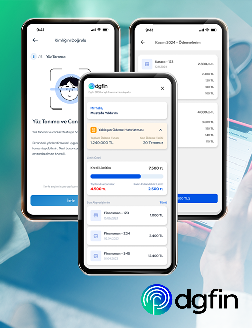 Güvenli mobil finansal hizmetler platformu case study görseli